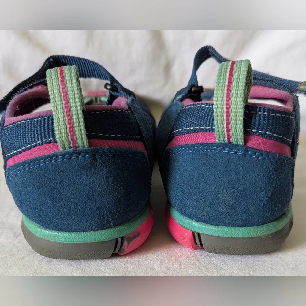 Keen Kids Size 3 Seacamp Newport Sandals Washable Blue Pink